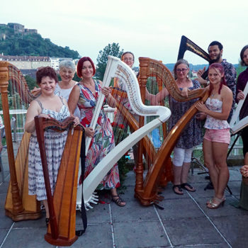 Outlyre, Harp, Festival, harpists, international, Calvin Arsenia, Sabine James, Severine Vidal, music, Austria, Gussing
